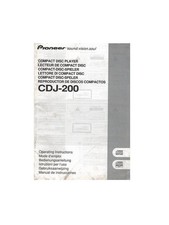 Pioneer Cdj-200 Manuale In