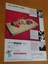 PIRELLI MATERASSO GOMMAPIUMA SAPSA ANNO 1958 ANNI 50=PUBBLICITA=ADVERTSING 2