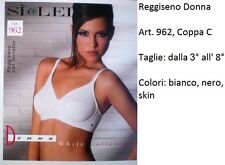 SIèLEI REGGISENO 962 MICROFIBRA CON FERRETTO OFFERTA VARIE TAGL BC NR SKIN COP C