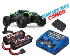 Traxxas Maxx Ultimate 1/10 Monster Truck verde diamante più combo TRX89087-4-GRN-