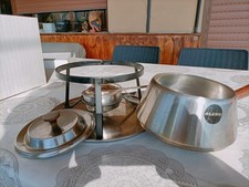 fornello per fonduta in acciaio marca Alesi