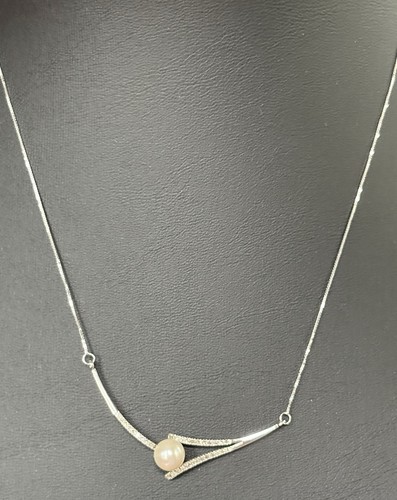 Collana oro bianco kt - collana, 10