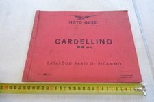 Moto Guzzi Cardellino 83 cc catalogo parti di ricambio 1962