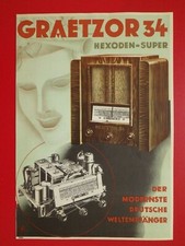 Vecchia brochure radio foglio - radio,