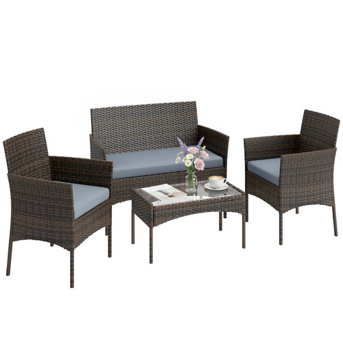 Outsunny set giardino 4pz - outsunny,