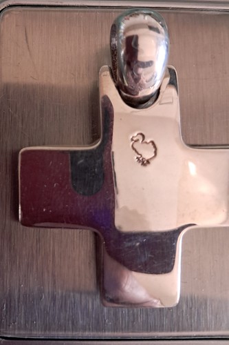 Dodo croce argento 925 - in,