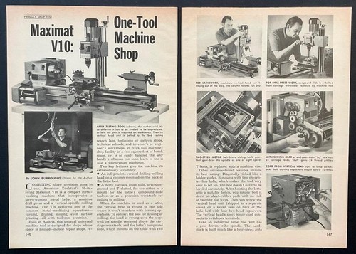 Maximat v10 one tool machine - "maximat,