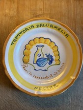 Piatto Buon Ricordo Amelia Mestre Peoci Timbro  3D 1969