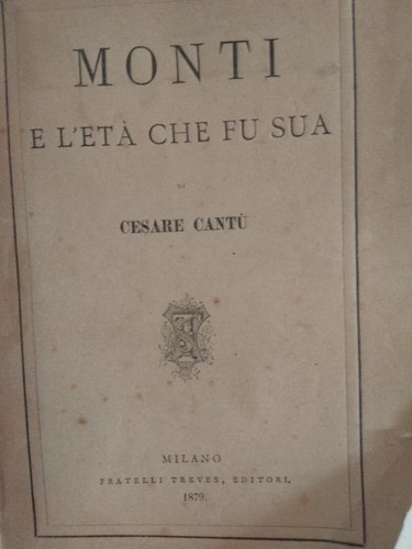 Cesare cantù monti età - cantù, l'età