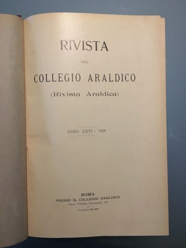 Rivista del collegio araldico - del,