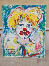 Quadro Clown 50x60 Carbantony Antonio Carboni "Il Ligabue del Garda"