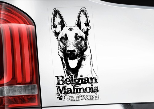 Belgian malinois car sticker - belgian,