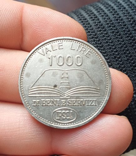 Gettone token 1000 - , lire