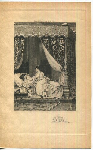 Tenda letto antica - tenda, da