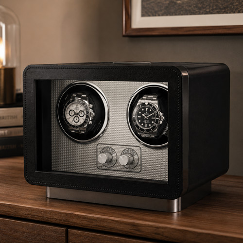 Black double automatic - double, watch