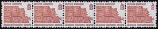 1562II SWK 400 Pf, strisce da 5 + nuovo verticale n., MNH**