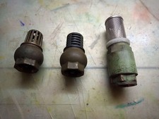 Valvola di fondo ritegno non ritorno succheruola inox ottone - lotto di 3 pezzi