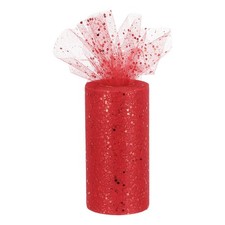 6" Nastro Tulle con Paillettes
