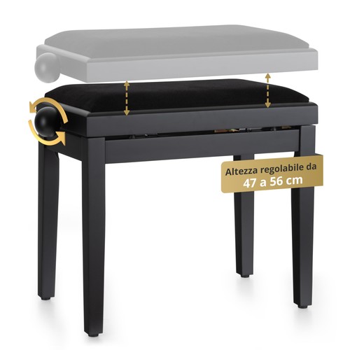 Panca per pianoforte - , nero
