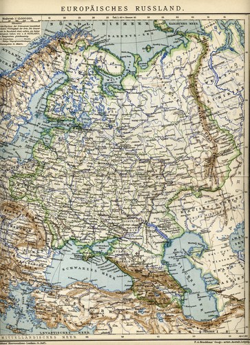 1897 antica mappa russia - 1897,