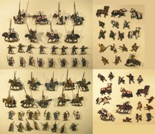 TEMPLAR & ISLAMIC KNIGHTS  84 x 15mm painted - CROCIATI soldatini piombo dipinti