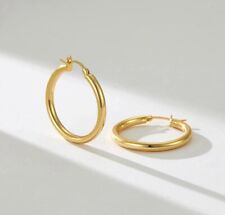 Orecchini a cerchio placcati