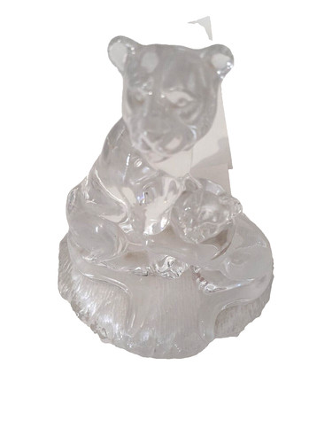 Scultura cristallo orso - in,