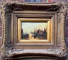 Attribuito A. Pratella (italiano, 1856-1949): 'Laguna. Venezia', olio su tavola