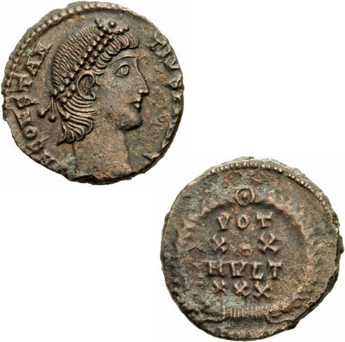 Costanzo follis antiochia - follis,