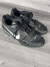 Scarpe da sollevamento pesi Nike Romaleos 2 nere in pelle per sollevamento pesi US da uomo 10,5