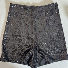 Zara Womens Black Sequin High