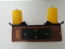 Porta candele a parete 2 posti