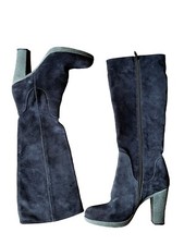 Stivali Lunghi In Camoscio