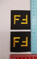 Nr. 2 Toppe Patch Fendi termoadesive ricamate  (come in foto)