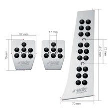 Kit pedali sportivi auto in