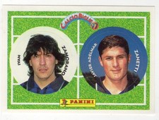 figurina CALCIO BIGLIE 97 PANINI NEW numero 118 ZAMORANO - ZANETTI