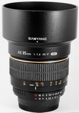 Obiettivo Samyang 85mm f/1.4 AS IF UMC per Nikon F Come NUOVO!