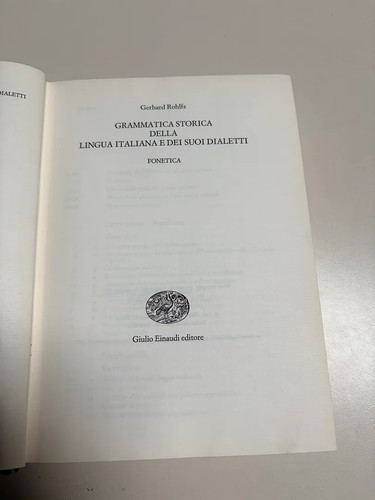 Grammatica storica - (rohlfs),