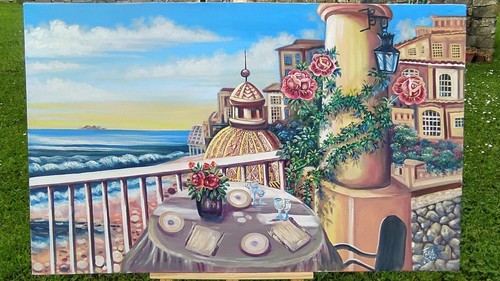 Dipinto olio tela - ad,
