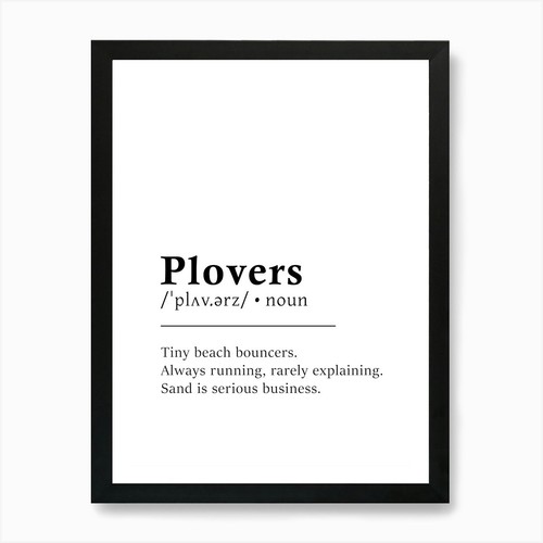 Poster definizione plovers - poster,