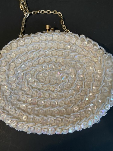 Borsa sera vintage bianca - borsa,