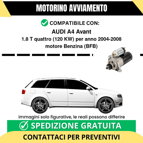 Motorino avviamento audi - motorino,