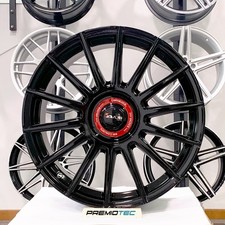 Kit 4 cerchi in lega NAD AVUS AC-M09 8x18 5x108 ET 45 BLACK CAP ROSSO per FORD