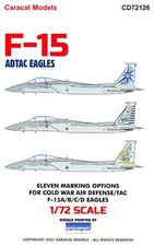 Decalcomanie Caracal 1/72 MCDONNELL DOUGLAS F-15 EAGLE ADTAC EAGLES