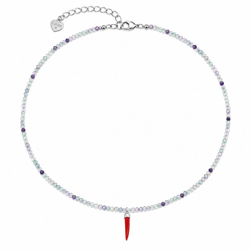 Collana fluorite - in,