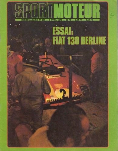 Sport moteur 279 1972 fiat - fiat, 130