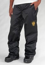 Technine Gooner Shell Pantalone Snowboard Uomo Taglia Media Nero Nuovo