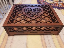 SCATOLA CASSETTA PORTAGIOIE PORTAGIOIELLI IN LEGNO