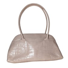 Furla Croc Embossed Beige
