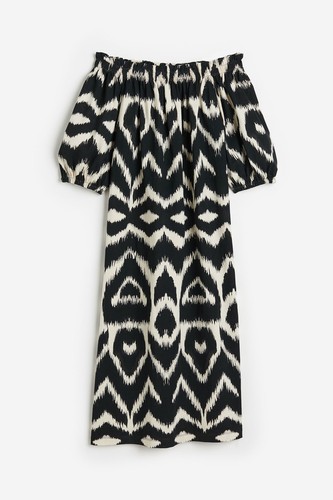 Abito midi nero - h&m,